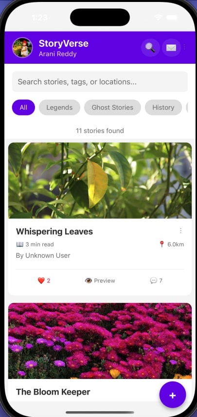 MyStoryVerse App Screenshot 1
